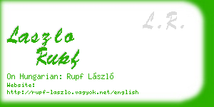 laszlo rupf business card